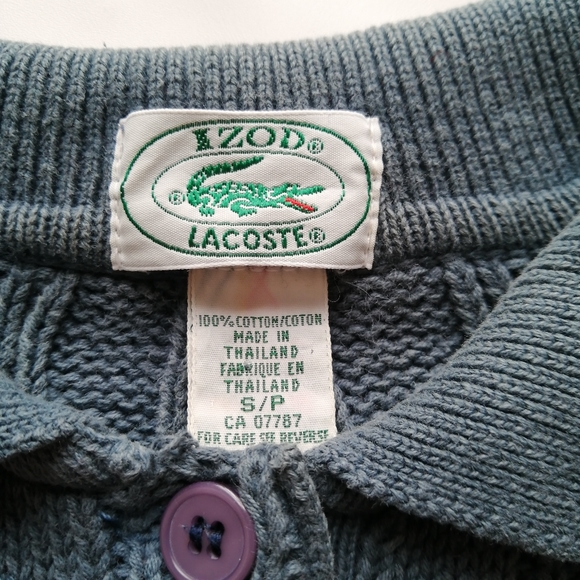 Izod x Lacoste Vintage Sweater Small - Picture 3 of 4